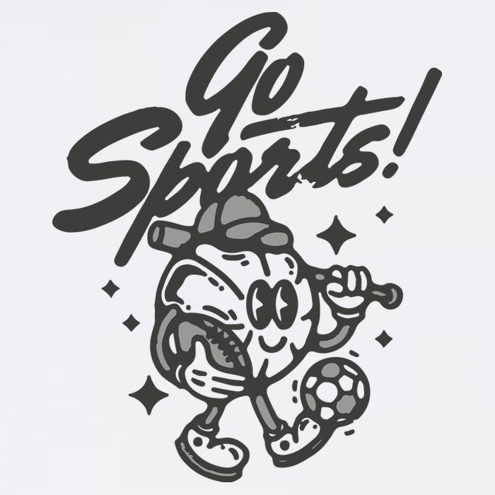 Go Sports Retro Football Game Day Women's V-Neck T-Shirt