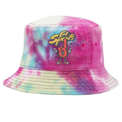 Go Sports Retro Football Game Day Tie-Dyed Bucket Hat