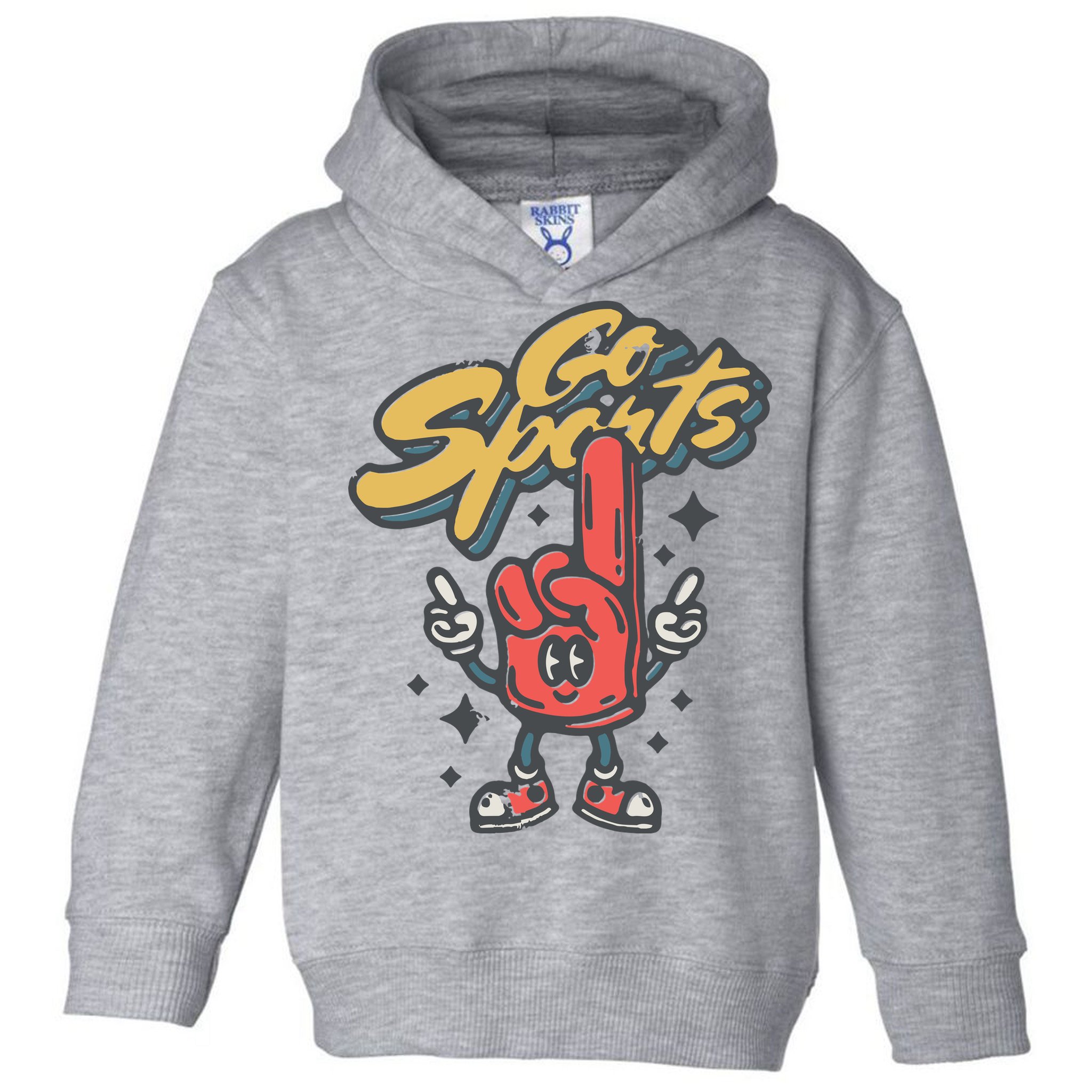 Go Sports Retro Football Game Day Toddler Hoodie