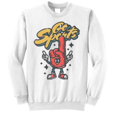 Go Sports Retro Football Game Day Sweatshirt