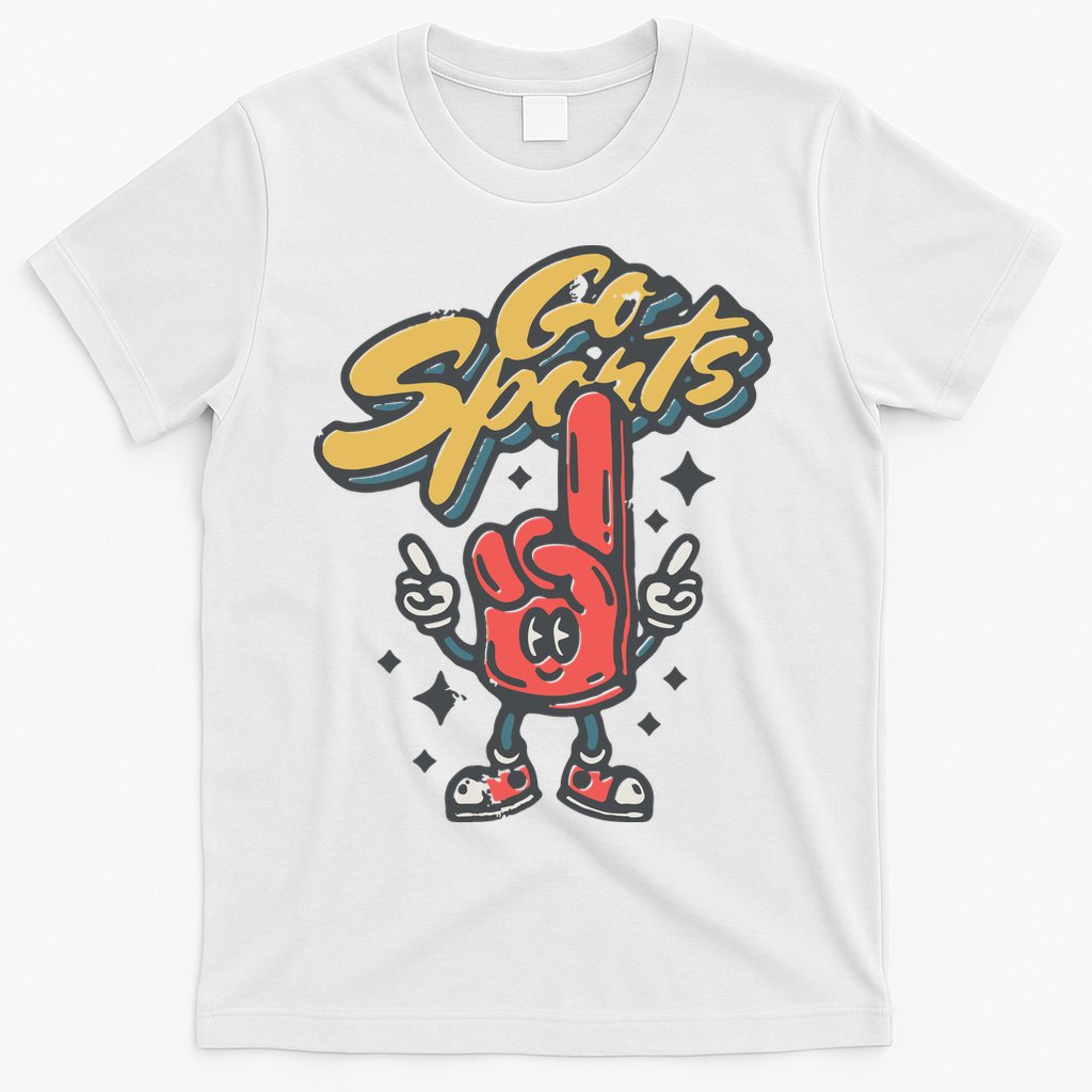 Go Sports Retro Football Game Day T-Shirt