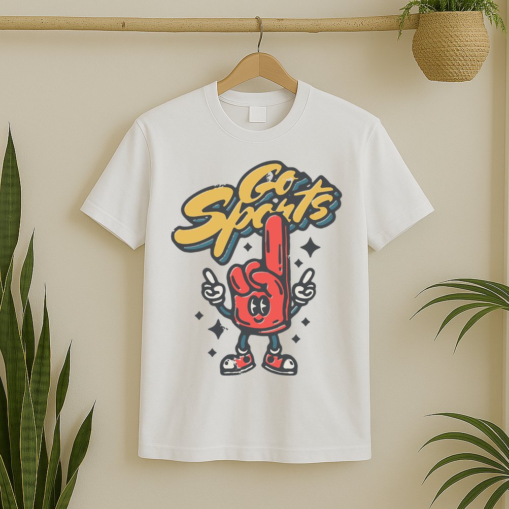 Go Sports Retro Football Game Day T-Shirt