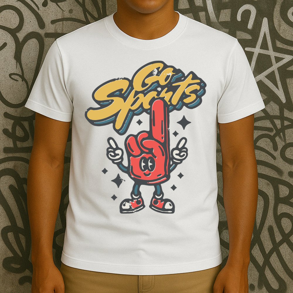Go Sports Retro Football Game Day T-Shirt