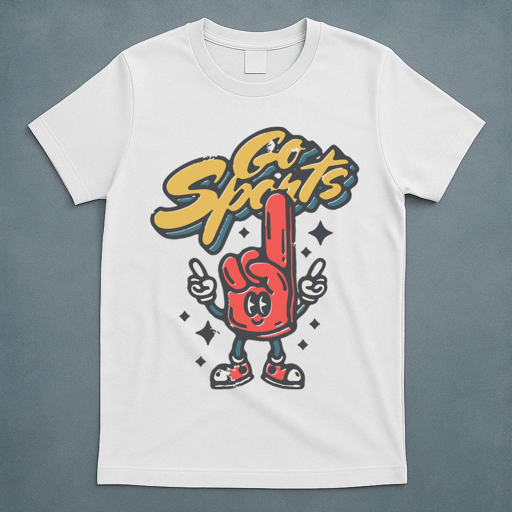 Go Sports Retro Football Game Day T-Shirt