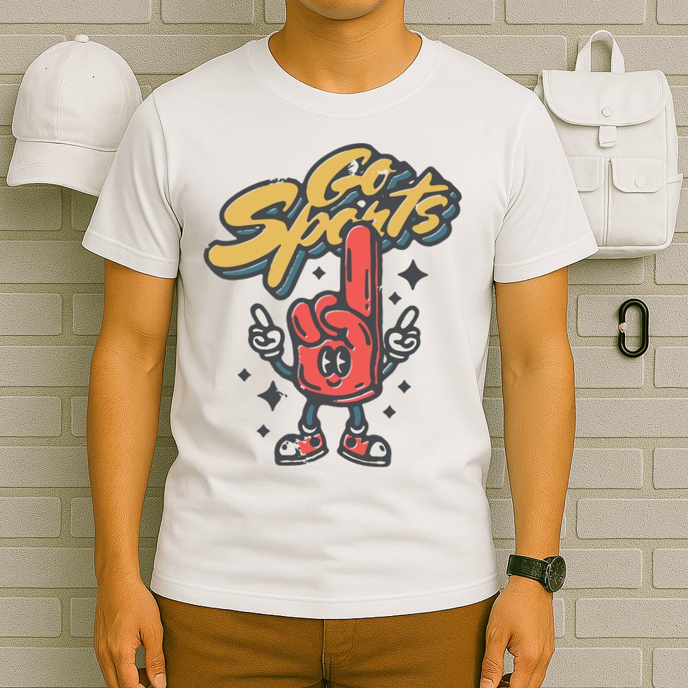 Go Sports Retro Football Game Day T-Shirt
