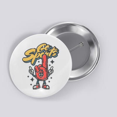Go Sports Retro Football Game Day Button