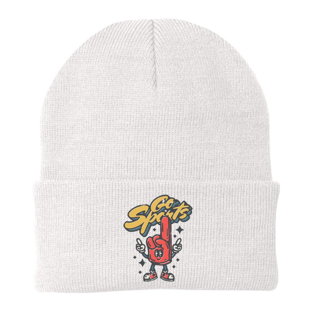 Go Sports Retro Football Game Day Beanie