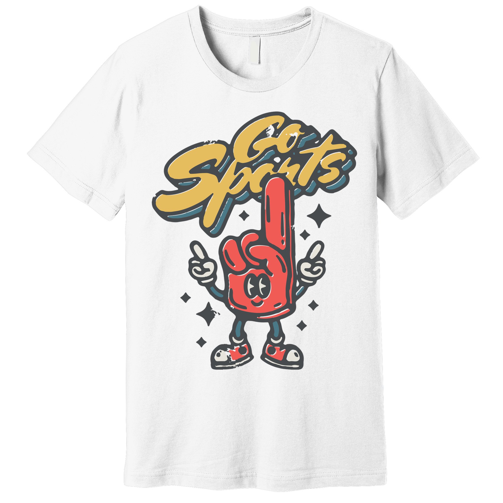 Go Sports Retro Football Game Day Premium T-Shirt