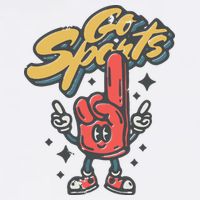 Go Sports Retro Football Game Day Womens T-Shirt