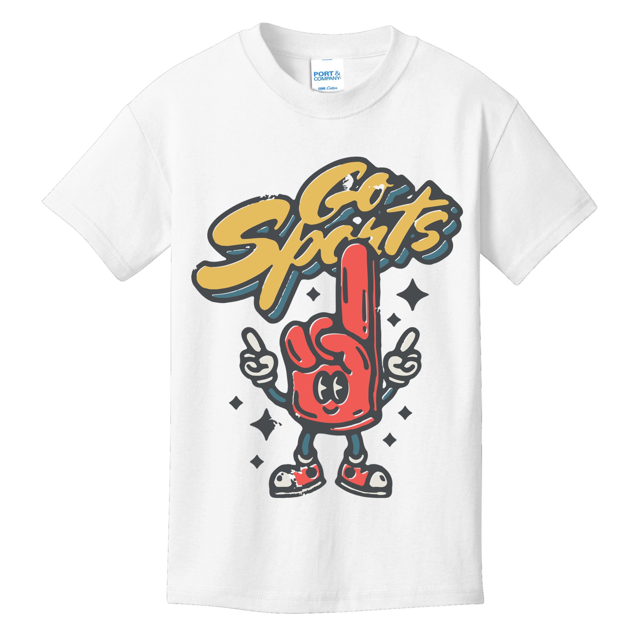Go Sports Retro Football Game Day Kids T-Shirt