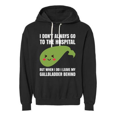Gallbladder Surgery Removal Recovery Garment-Dyed Fleece Hoodie