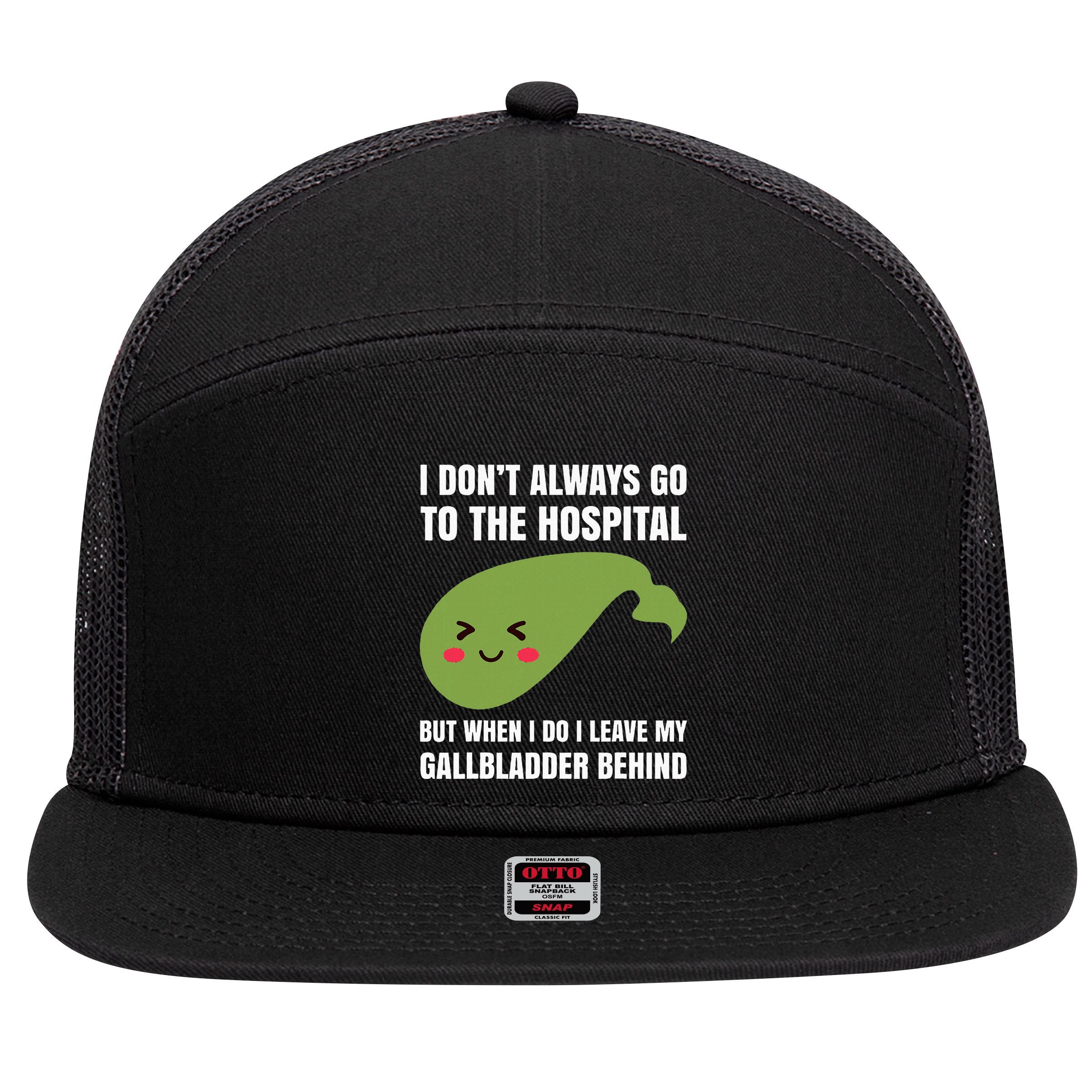 Gallbladder Surgery Removal Recovery 7 Panel Mesh Trucker Snapback Hat