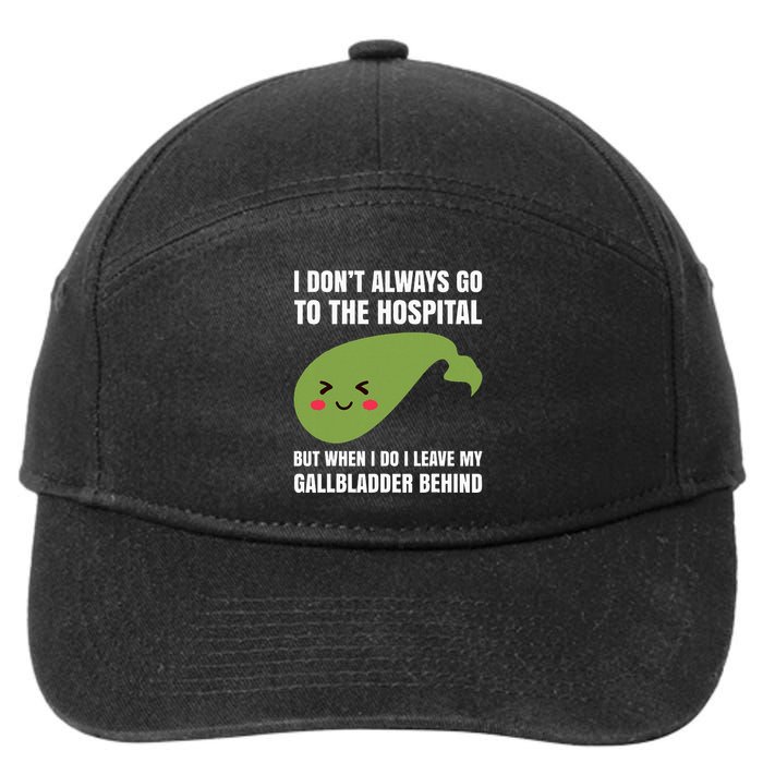 Gallbladder Surgery Removal Recovery 7-Panel Snapback Hat