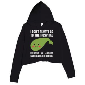 Gallbladder Surgery Removal Recovery Crop Fleece Hoodie