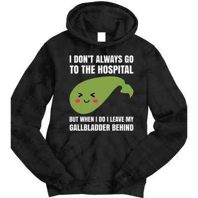 Gallbladder Surgery Removal Recovery Tie Dye Hoodie