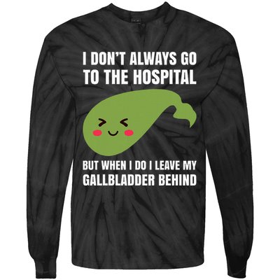 Gallbladder Surgery Removal Recovery Tie-Dye Long Sleeve Shirt
