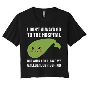 Gallbladder Surgery Removal Recovery Women's Crop Top Tee