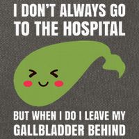 Gallbladder Surgery Removal Recovery Cotton Canvas Backpack