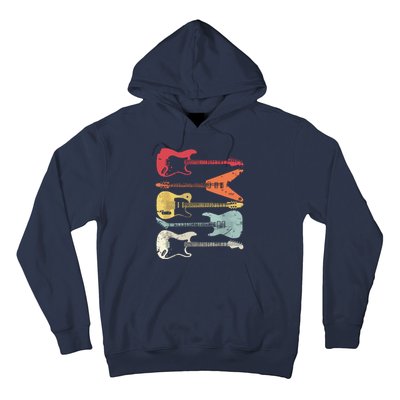 Guitar Shirts Retro Style Gift For Guitarist Hoodie