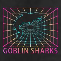 Goblin Sharks Retro Gift 7 Panel Mesh Trucker Snapback Hat