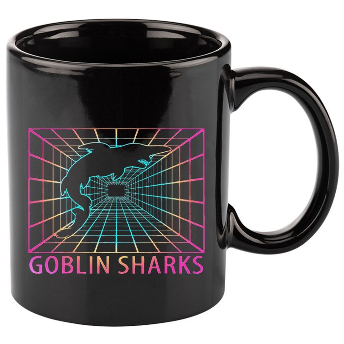 Goblin Sharks Retro Gift 11oz C Handle Ceramic Mug