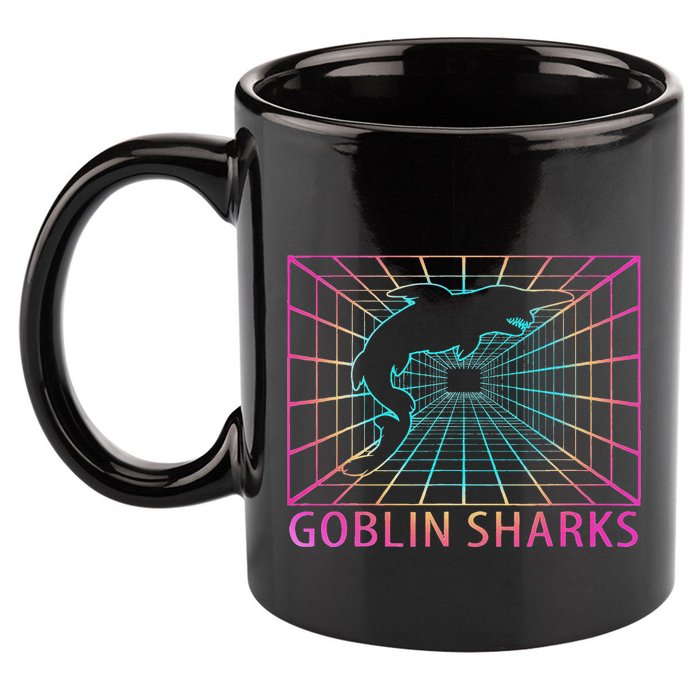 Goblin Sharks Retro Gift 11oz C Handle Ceramic Mug