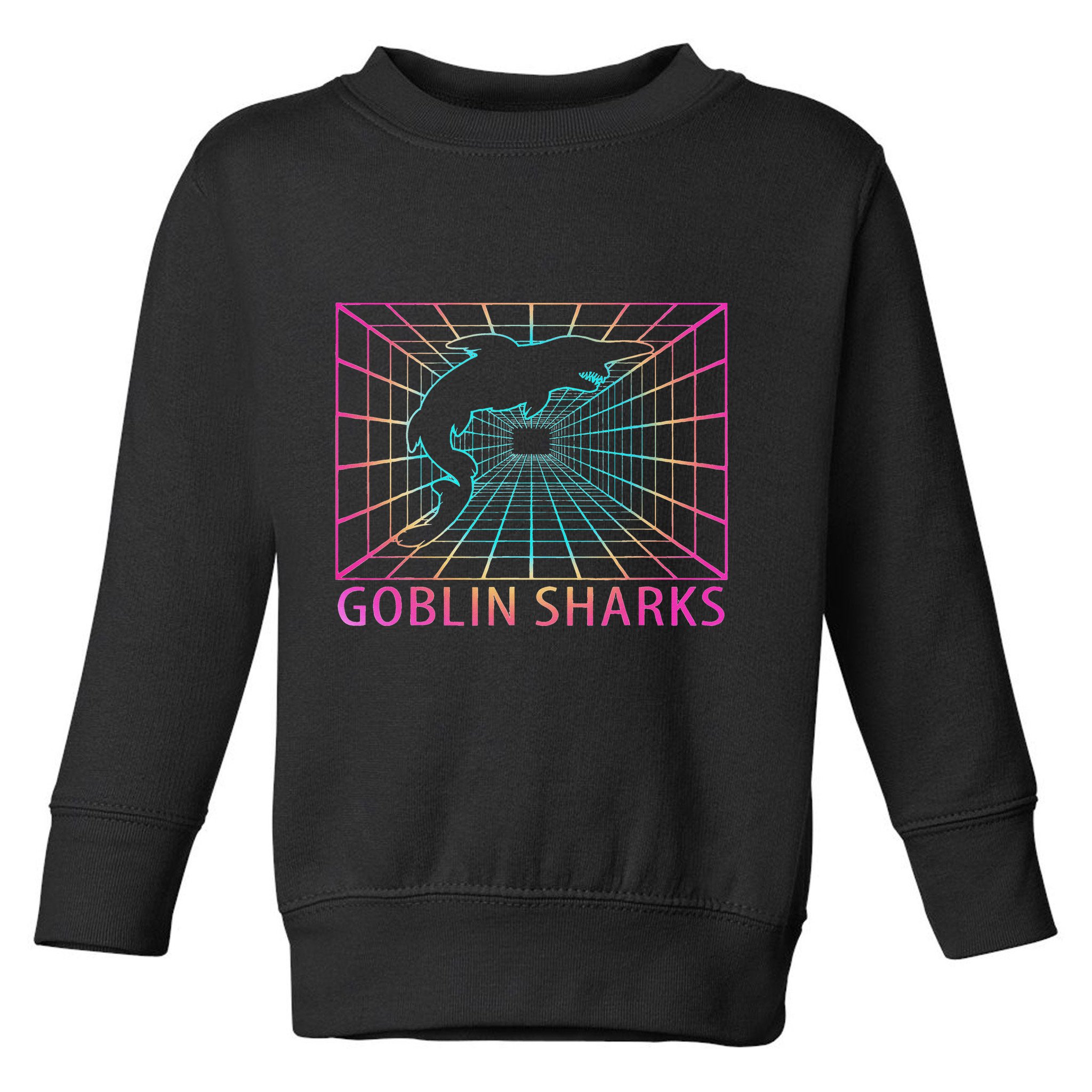 Goblin Sharks Retro Gift Toddler Sweatshirt