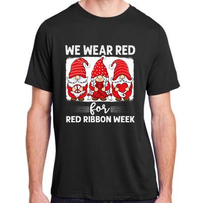 Gnomes support red Peace hope love Anti drug Red Ribbon Week Adult ChromaSoft Performance T-Shirt