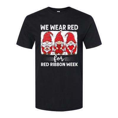 Gnomes support red Peace hope love Anti drug Red Ribbon Week Softstyle CVC T-Shirt