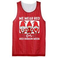 Gnomes support red Peace hope love Anti drug Red Ribbon Week Mesh Reversible Basketball Jersey Tank