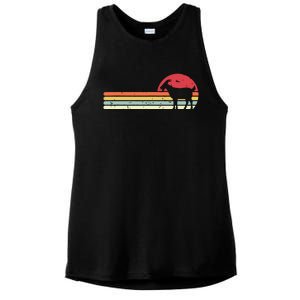 Goat Shirts Retro Style Ladies PosiCharge Tri-Blend Wicking Tank