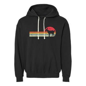 Goat Shirts Retro Style Garment-Dyed Fleece Hoodie