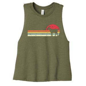 Goat Shirts Retro Style Women's Racerback Cropped Tank