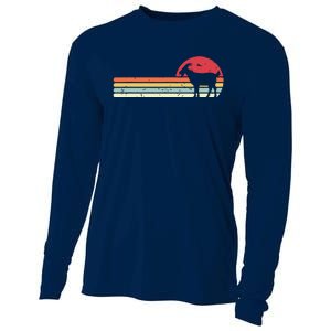 Goat Shirts Retro Style Cooling Performance Long Sleeve Crew