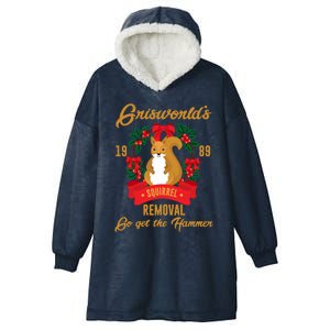 Griswold's Squirrel Removal Funny National Lampoon's Christmas Vacation Retro Gr Hooded Wearable Blanket