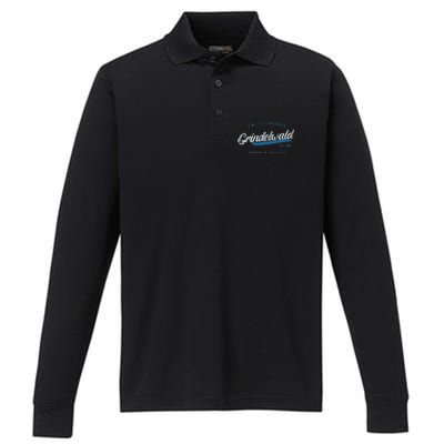 Grindelwald Switzerland Retro T Performance Long Sleeve Polo