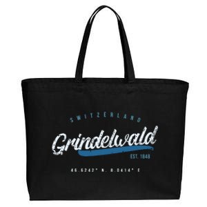 Grindelwald Switzerland Retro T Cotton Canvas Jumbo Tote