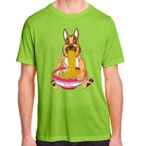 German Shepherd Ramen Adult ChromaSoft Performance T-Shirt