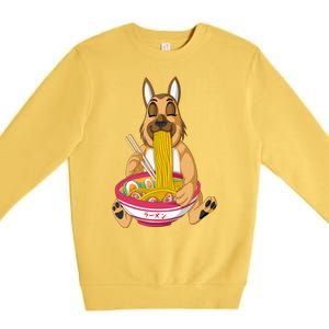 German Shepherd Ramen Premium Crewneck Sweatshirt