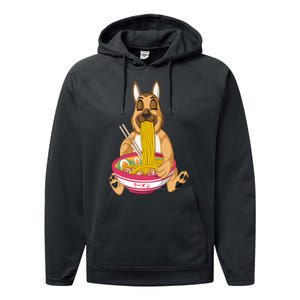 German Shepherd Ramen Performance Fleece Hoodie