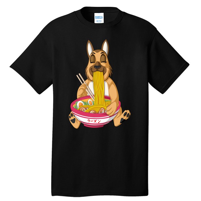 German Shepherd Ramen Tall T-Shirt