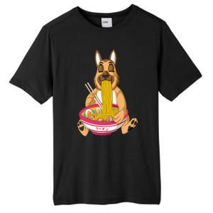 German Shepherd Ramen Tall Fusion ChromaSoft Performance T-Shirt