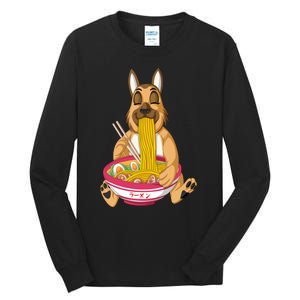 German Shepherd Ramen Tall Long Sleeve T-Shirt