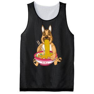 German Shepherd Ramen Mesh Reversible Basketball Jersey Tank