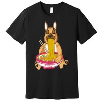 German Shepherd Ramen Premium T-Shirt