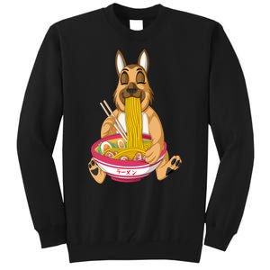 German Shepherd Ramen Tall Sweatshirt