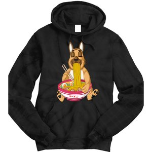 German Shepherd Ramen Tie Dye Hoodie