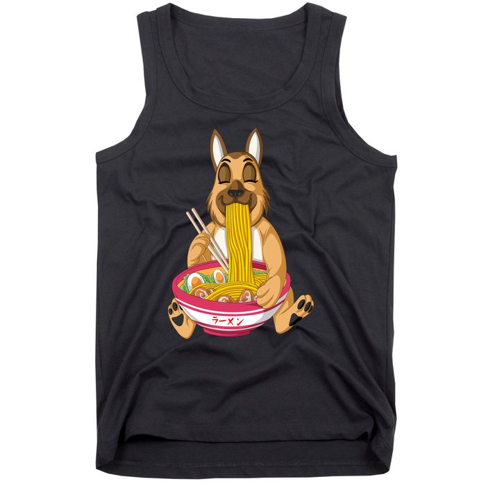 German Shepherd Ramen Tank Top