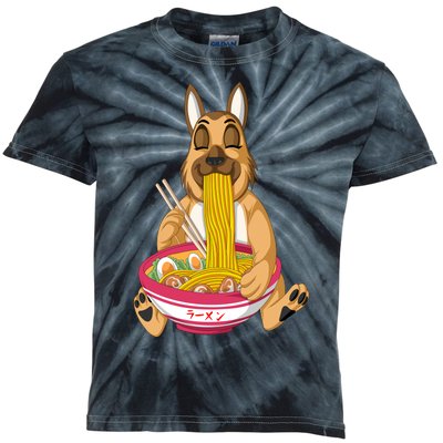 German Shepherd Ramen Kids Tie-Dye T-Shirt