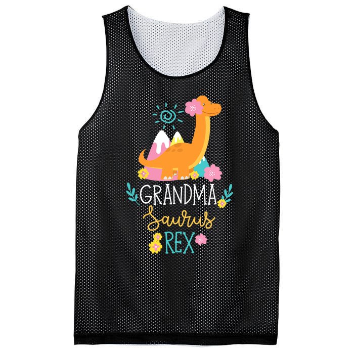 Grandma Saurus Rex Funny Dinosaur Wo Mesh Reversible Basketball Jersey Tank